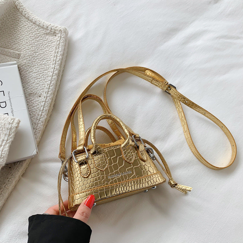 Wholesale PU Small Square Bag with Crocodile Pattern